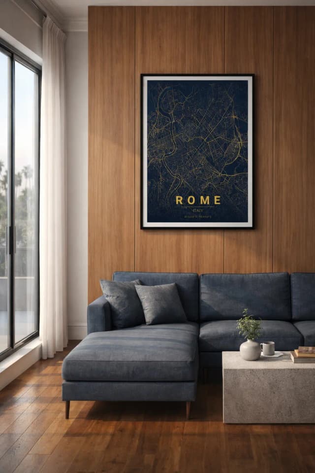 Rome Map Poster